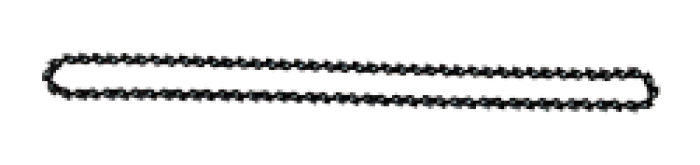 Kette - für Schlitzdicke 12 mm (43 Doppel-Glieder)